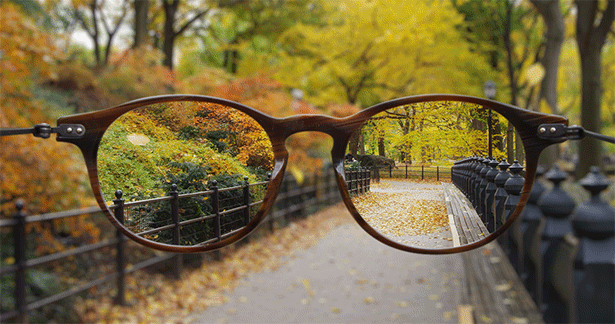 armani glasses in central park cinemagraph
