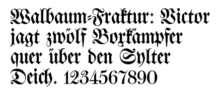 Fraktur_walbaum font
